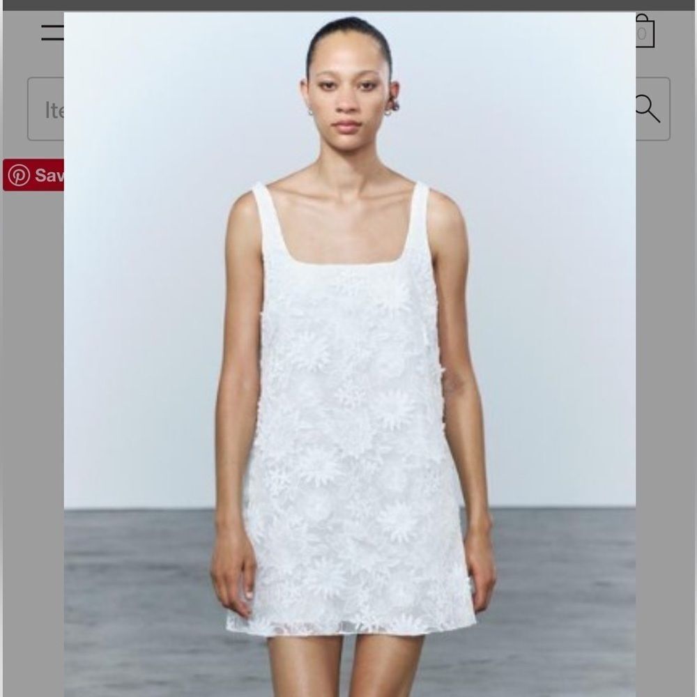 Zara embroidered mini dress - Picture 13 of 16